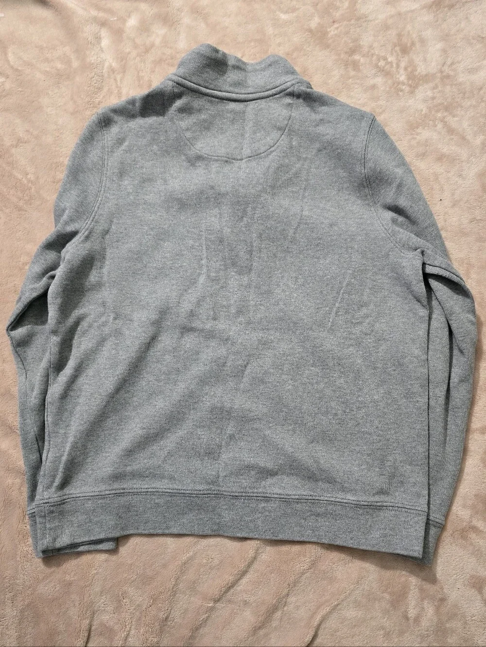 Vineyard Vines Boys Saltwater Quarter Zip Pullover Heather Grey Medium  12-14
